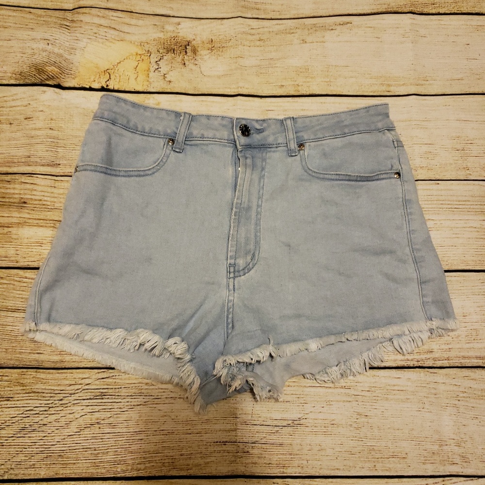 High Waist Denim Short